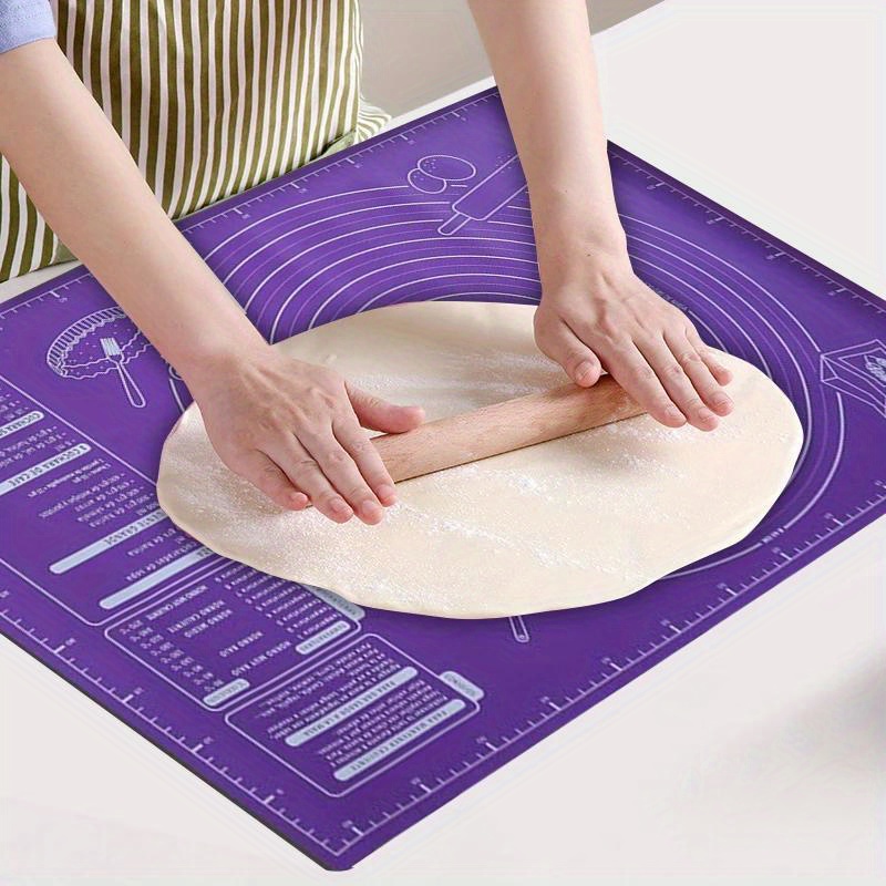 Kitchen Baking Counter - Ölçülü Silikon Pişirme Matı, Büyük Yapışmaz