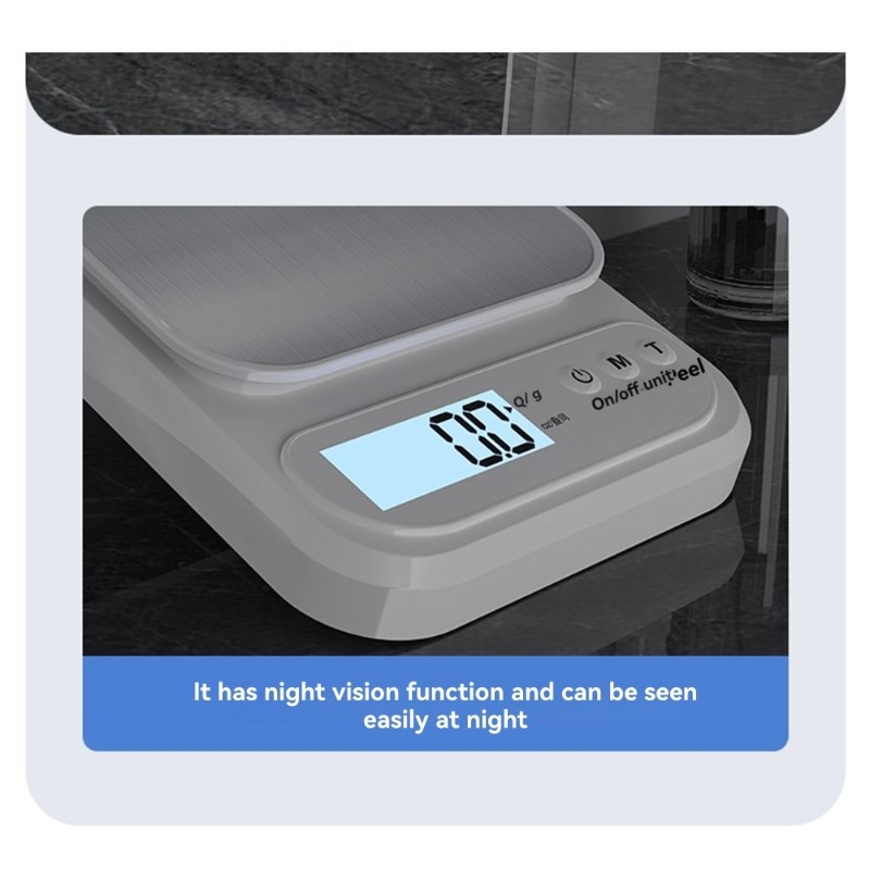 Kitchen Scale Precise - 【ESSENTIALS】Dijital Pişirme Mutfak Terazisi 3KG/0.1G- Yüksek