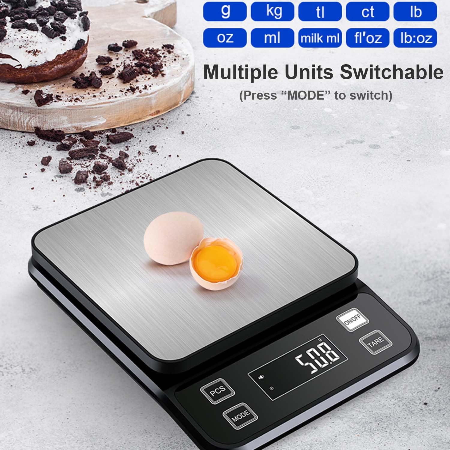 Kitchen Scale Precise - 2026 Yeni Su Geçirmez Dijital Mutfak