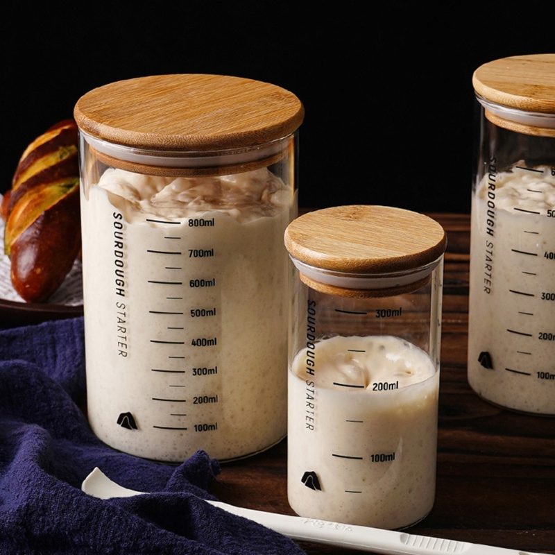 Kitchen Baking Storage Containers - Ekşi Mayalama Kavanoz Mutfak Pişirme Aksesuarı