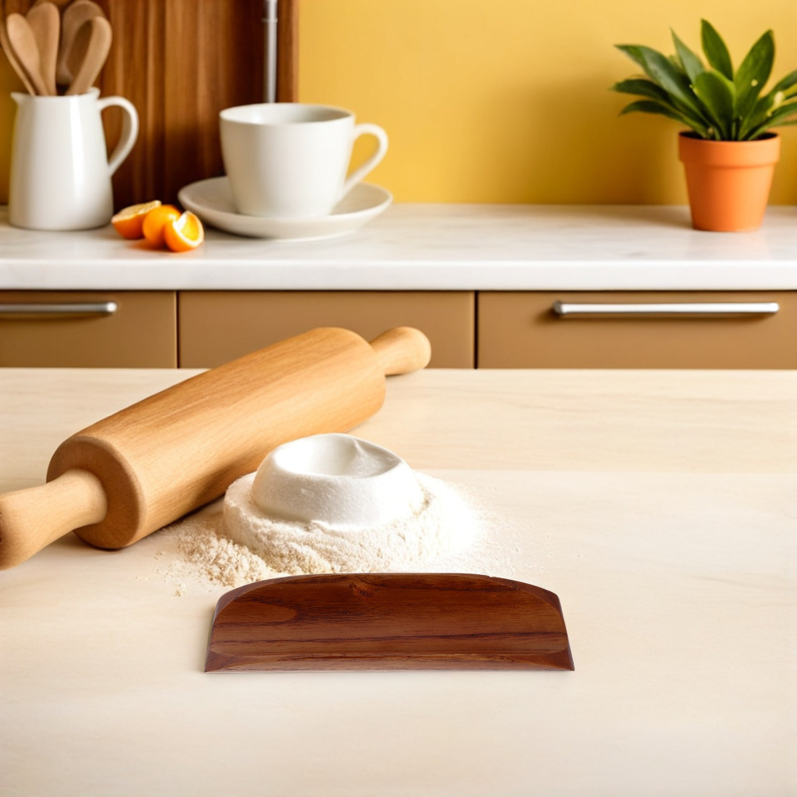 2 Adet Ahşap Oklava Tutucu, Te - Kitchen With Baking Station incelemesi ve fiyatı