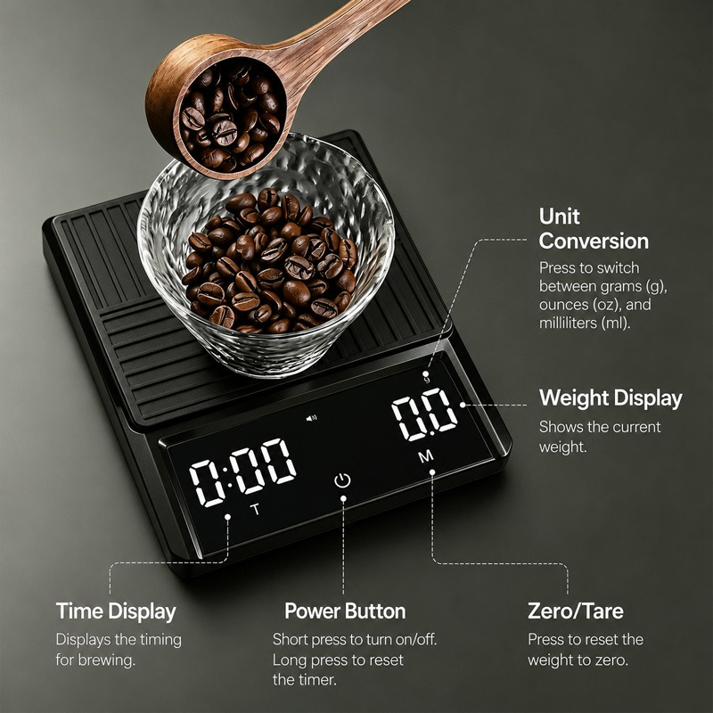 Profesyonel Pour Over Kahve Te - Kitchen Scale Precise incelemesi ve fiyatı